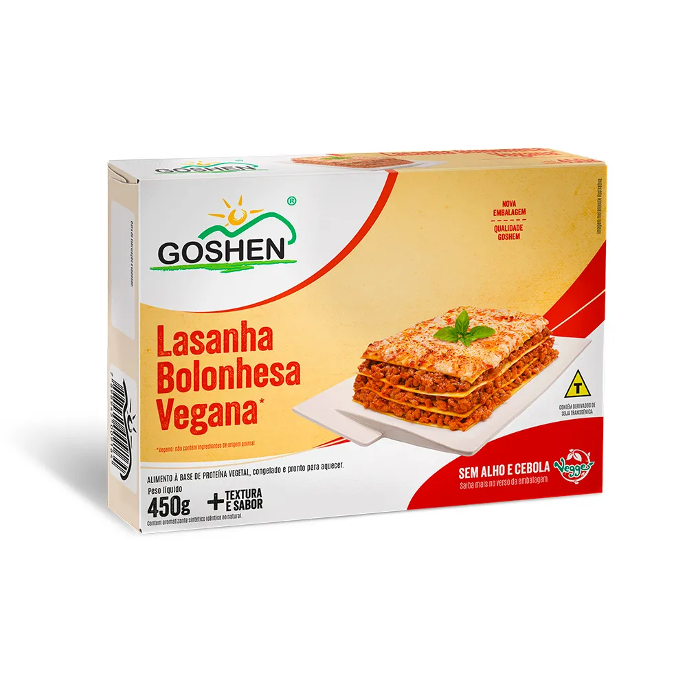 LASANHA VEGANA AO MOLHO BOLONHESA 450g
